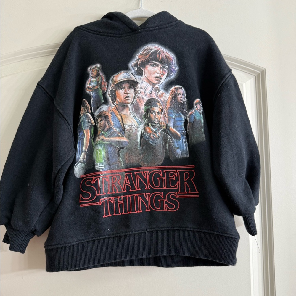 Zara Black Stranger Things Hoodie